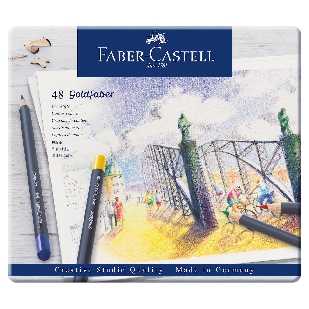 Faber-Castell&#xAE; Goldfaber&#x2122; 48 Color Pencil Tin Set